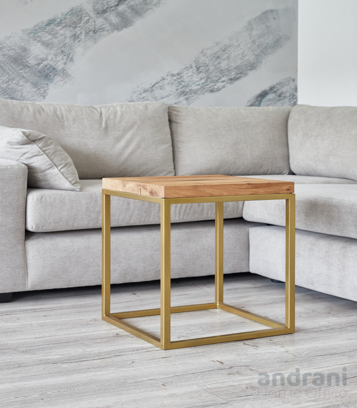 Măsuță de colț Side Oak-Gold