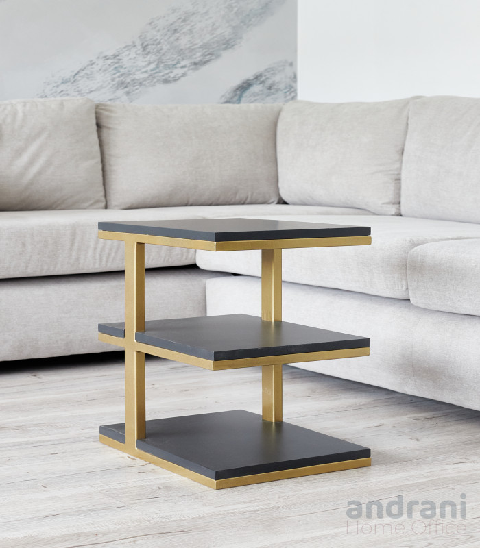 Măsuță funcțională Side Black-Gold