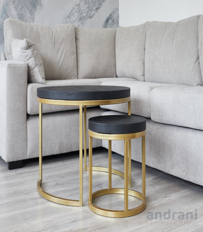 Masă de cafea Modern Duo Side Black