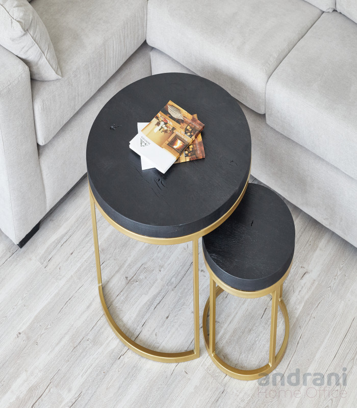Masă de cafea Modern Duo Side Black