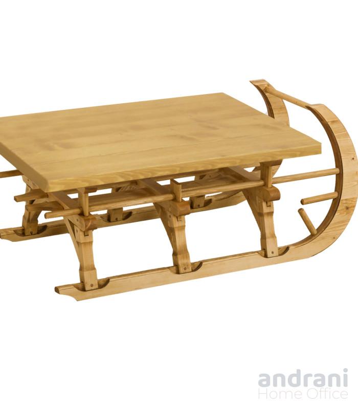 Masă de cafea tip sanie cu design curbat